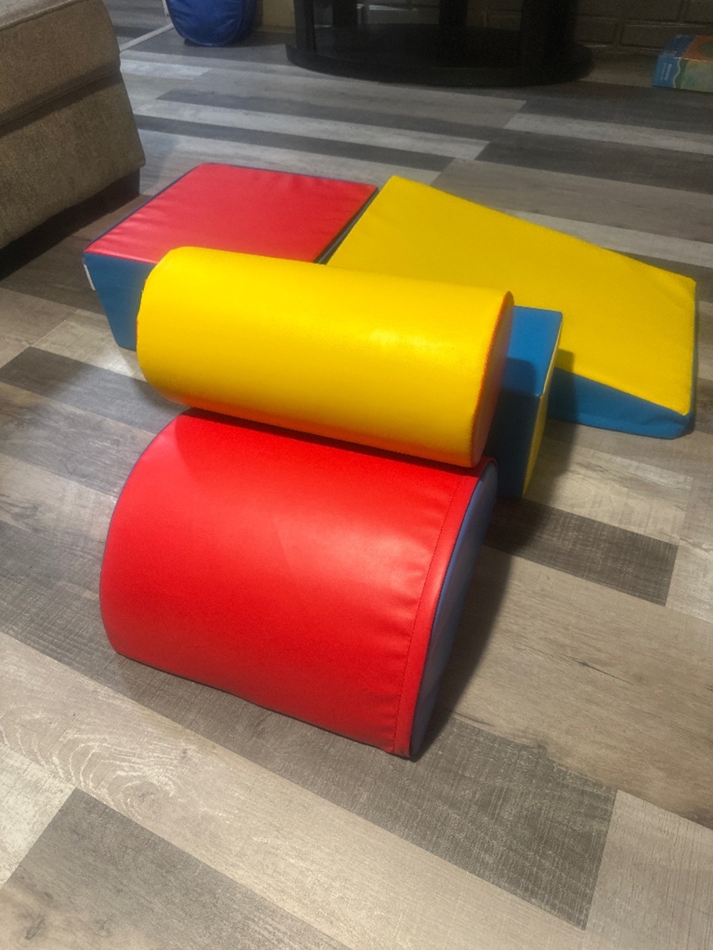 Costway 5 Pcs Kids Climb & Crawl Activity Playset Soft Foam Block